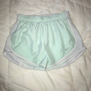 Teal and White Nike Shorts